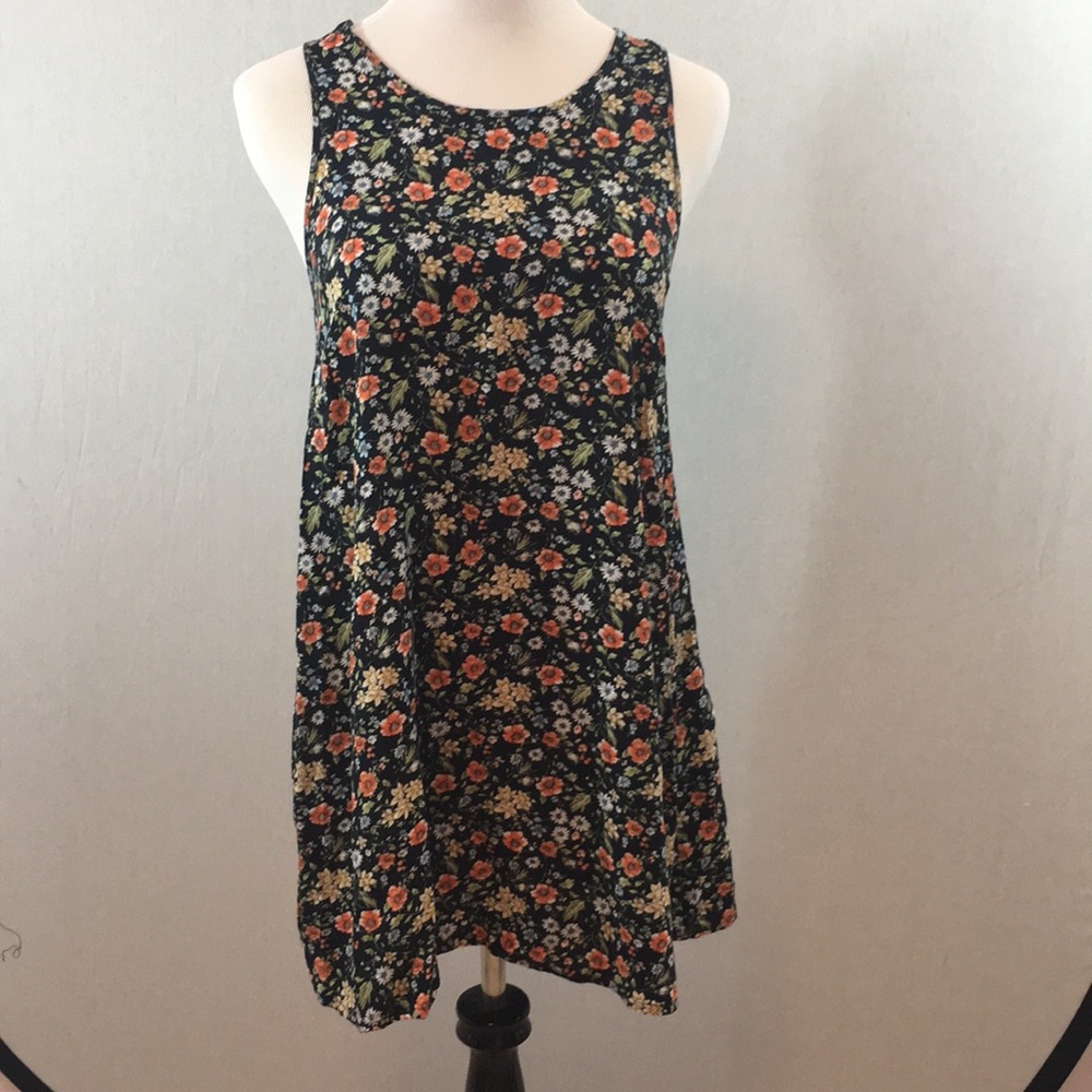 Forever 21 Floral Sleeveless Mini Dress M